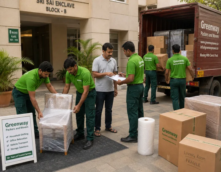 Greenway movers managing a household relocation in Mumbai